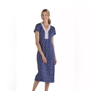 Women's Miss Elaine Essentials Micro Velvet Long Nightgown XL